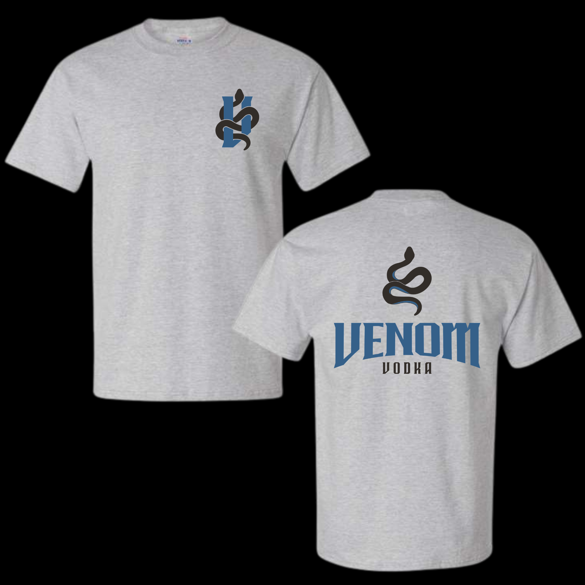 Venom Vodka T-Shirt Front & Back Deisgn